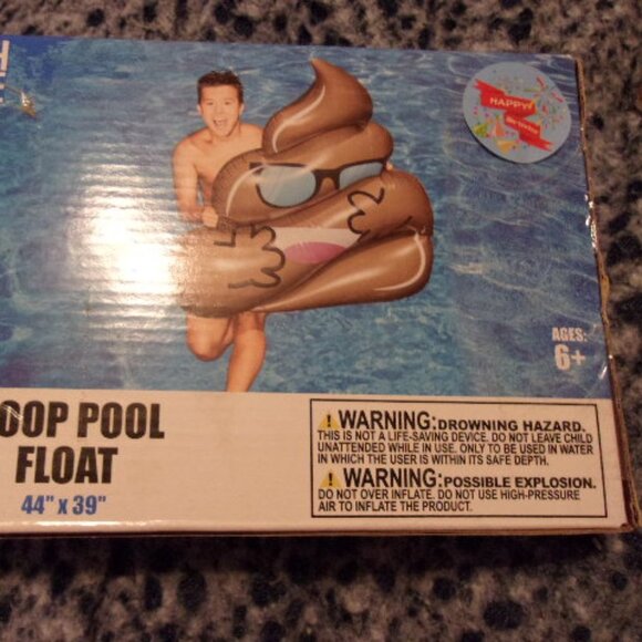 Poop Pool Float 54" X 36" New in box - Picture 4 of 4